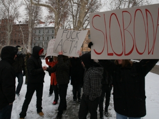 Anti ACTA prosvjedi u Zagrebu (Foto: Nino Šolić)