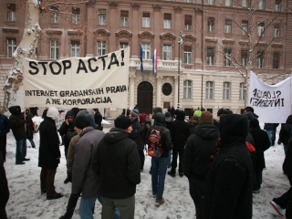 Anti ACTA prosvjedi u Zagrebu (Foto: Nino Šolić)