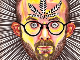 Bryan Lewis Saunders - autoportret, korištena droga: marihuana, sorta G13