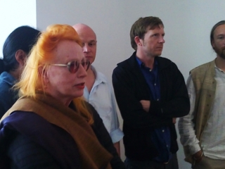 Rebeca Horn i umjetnici na izložbi Will o’ the Wisps (Foto: Zoran Stajčić)