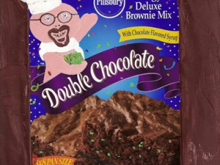 Bryan Lewis Saunders - autoportret, korištena droga: 2 kolača brownies spravljenih s hašišom (popularno zvani Potbrownies)