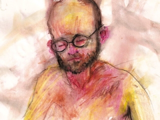 Bryan Lewis Saunders - autoportret, korištena droga: Xanax (2 mg)