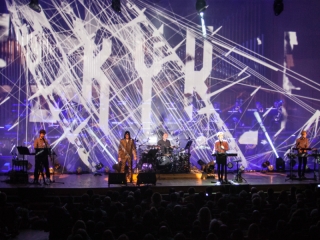 Laibach sa simfonijskim orkestrom RTV Slovenije u KD Vatroslav Lisinski (Foto: Izidor Tačković)