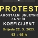 Najavljen prosvjed samostalnih umjetnika na Markovom trgu